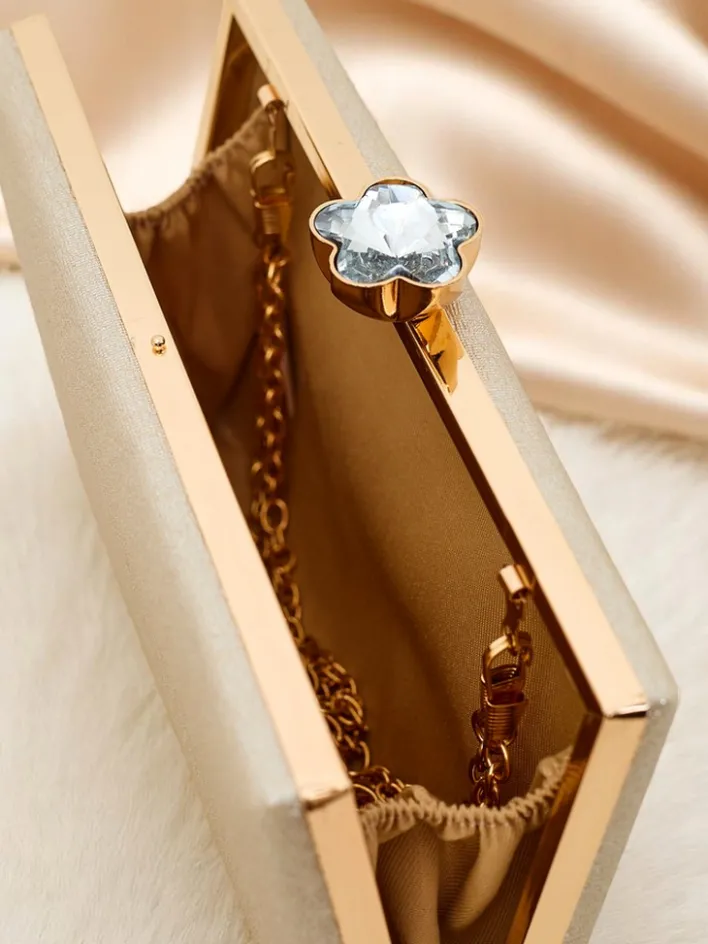 Małe Torebki^Royalfashion Kopertowa torebka damska Lumiara złoty