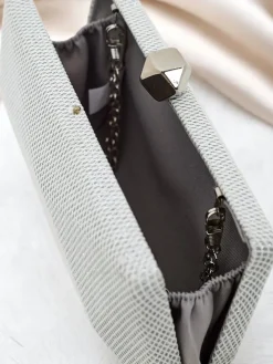 Małe Torebki^Royalfashion Kopertowa torebka damska Sparkle Muse srebrny