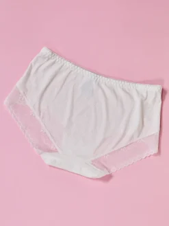 Figi|Plus Size^Royalfashion Koronkowe majtki damskie typu figi Ecru