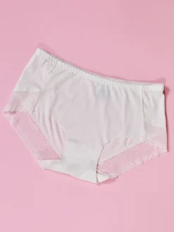 Figi|Plus Size^Royalfashion Koronkowe majtki damskie typu figi Ecru