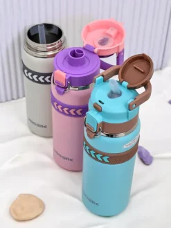 Akcesoria^Royalfashion Kubek termiczny bidon z ustnikiem i uchwytem Sports Experts Błękit nieba