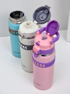 Akcesoria^Royalfashion Kubek termiczny bidon z ustnikiem i uchwytem Sports Experts różowy