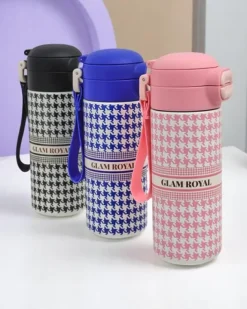 Akcesoria^Royalfashion Kubek termiczny z ustnikiem Glam Royal różowy