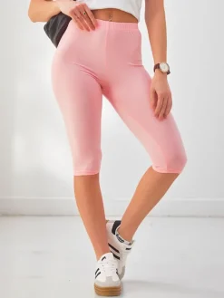 Spodenki 3/4|Krótkie Spodenki^Royalfashion Legginsy kolarki damskie różowy