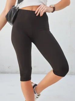 Spodenki 3/4|Krótkie Spodenki^Royalfashion Legginsy kolarki damskie czarny