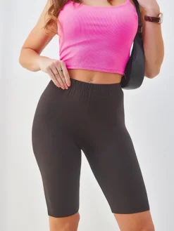 Spodenki 3/4|Krótkie Spodenki^Royalfashion Legginsy kolarki damskie czarny