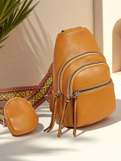 Plecaki|Nerki I Saszetki^Royalfashion Mała damska saszetka na jedno ramię Arete Nova Camel