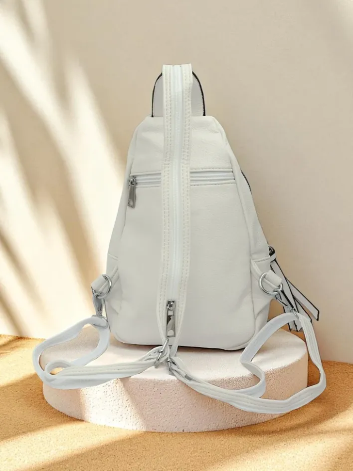 Plecaki|Nerki I Saszetki^Royalfashion Mała damska saszetka na jedno ramię Aurelia Napoli biały