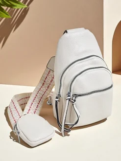 Plecaki|Nerki I Saszetki^Royalfashion Mała damska saszetka na jedno ramię Arete Nova biały