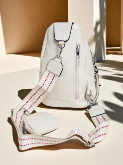 Plecaki|Nerki I Saszetki^Royalfashion Mała damska saszetka na jedno ramię Arete Nova biały