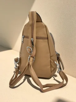 Plecaki|Nerki I Saszetki^Royalfashion Mała damska saszetka na jedno ramię Aurelia Napoli jasny brązowy