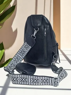 Plecaki|Nerki I Saszetki^Royalfashion Mała damska saszetka na jedno ramię Arete Nova czarny