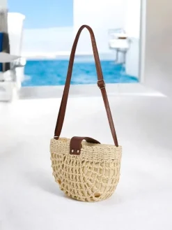 Wiklinowe I Słomiane^Royalfashion Mała słomiana torebka damska Boho Mini