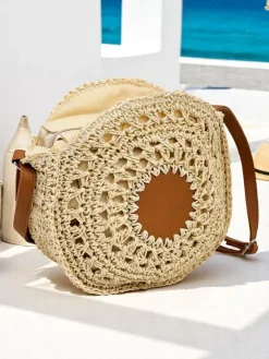 Małe Torebki|Wiklinowe I Słomiane^Royalfashion Mała słomiana torebka damska Solar Mini beżowy