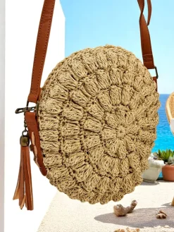 Małe Torebki|Wiklinowe I Słomiane^Royalfashion Mała słomiana torebka damska Solea Mini beżowy