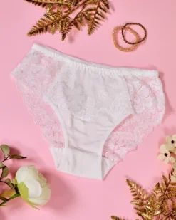 Figi|Plus Size^Royalfashion Majtki damskie typu figi PLUS SIZE biały