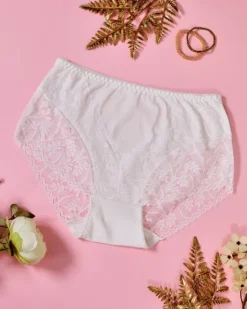 Figi|Plus Size^Royalfashion Majtki damskie typu figi PLUS SIZE biały