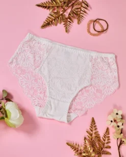 Figi|Plus Size^Royalfashion Majtki damskie typu figi PLUS SIZE biały