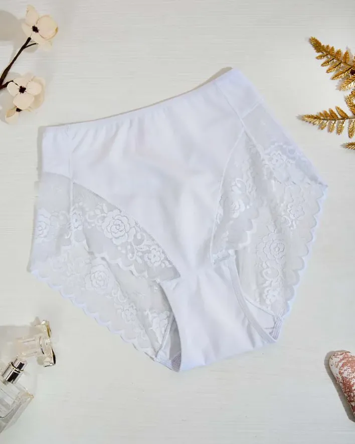 Figi^Royalfashion Majtki damskie typu figi biały