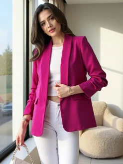 Kurtki / Marynarki / Płaszcze^Royalfashion Marynarka damska fioletowy