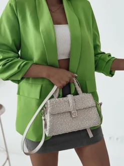 Bluzy|Kurtki / Marynarki / Płaszcze^Royalfashion Marynarka damska zielony