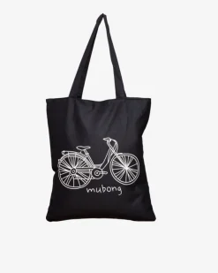 Materiałowe^Royalfashion Materiałowa torba z białym nadrukiem