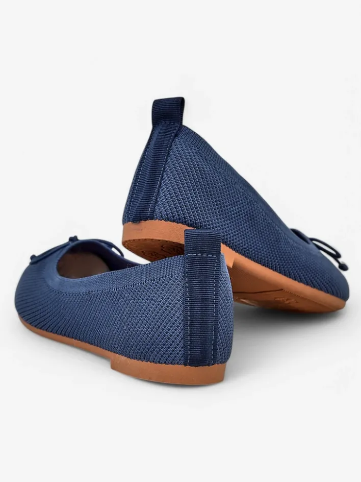 Baleriny Klasyczne^Royalfashion Materiałowe damskie baleriny Magger Jasnoniebieski