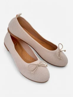 Baleriny Klasyczne^Royalfashion Materiałowe damskie baleriny Magger beżowy