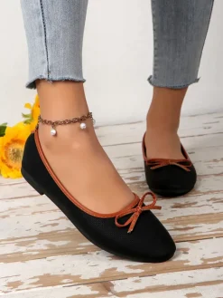 Baleriny Klasyczne^Royalfashion Matowe damskie baleriny Saaferr czarny