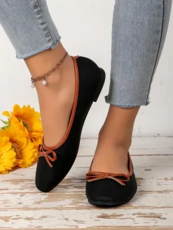 Baleriny Klasyczne^Royalfashion Matowe damskie baleriny Saaferr czarny