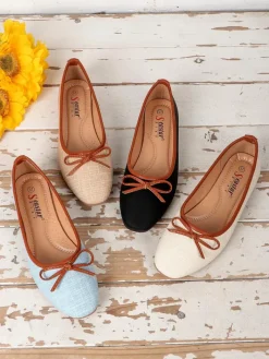 Baleriny Klasyczne^Royalfashion Matowe damskie baleriny Saaferr Jasnoniebieski