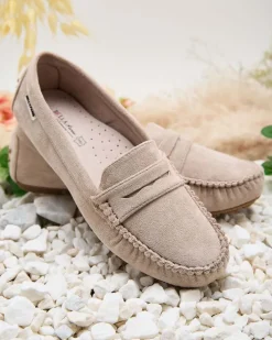 Półbuty|Mokasyny Na Płaskiej Podeszwie^Royalfashion Mokasyny damskie Nicotta beżowy