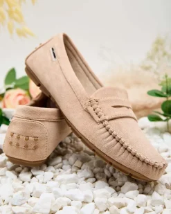 Półbuty|Mokasyny Na Płaskiej Podeszwie^Royalfashion Mokasyny damskie Nicotta brązowy