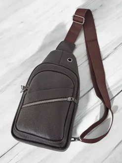 Nerki I Saszetki^Royalfashion Męska saszetka na jedno ramię brązowy