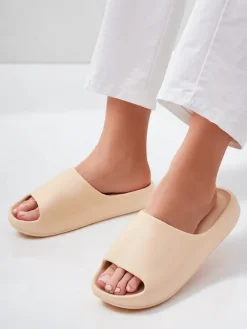 Klapki^Royalfashion Męskie gumowe klapki Izeld beżowy