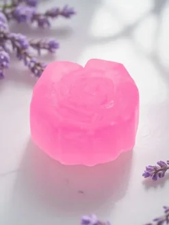 Artykuły Chemiczne|Higiena I Zdrowie^Royalfashion Mydełko glicerynowe w kształcie kwiatu Lawenda różowy