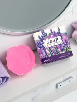 Artykuły Chemiczne|Higiena I Zdrowie^Royalfashion Mydełko glicerynowe w kształcie kwiatu Lawenda różowy