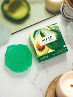 Artykuły Chemiczne|Higiena I Zdrowie^Royalfashion Mydełko glicerynowe w kształcie kwiatu Awokado zielony