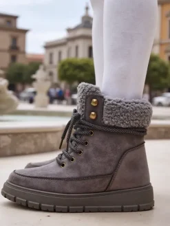 Śniegowce|Trapery^Royalfashion Śniegowce damskie Bomion gołębi szary