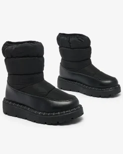 Śniegowce|Botki Z Grubym Ociepleniem^Royalfashion Śniegowce damskie Alhaya czarny