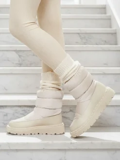 Śniegowce|Botki Z Grubym Ociepleniem^Royalfashion Śniegowce damskie Alhaya beżowy