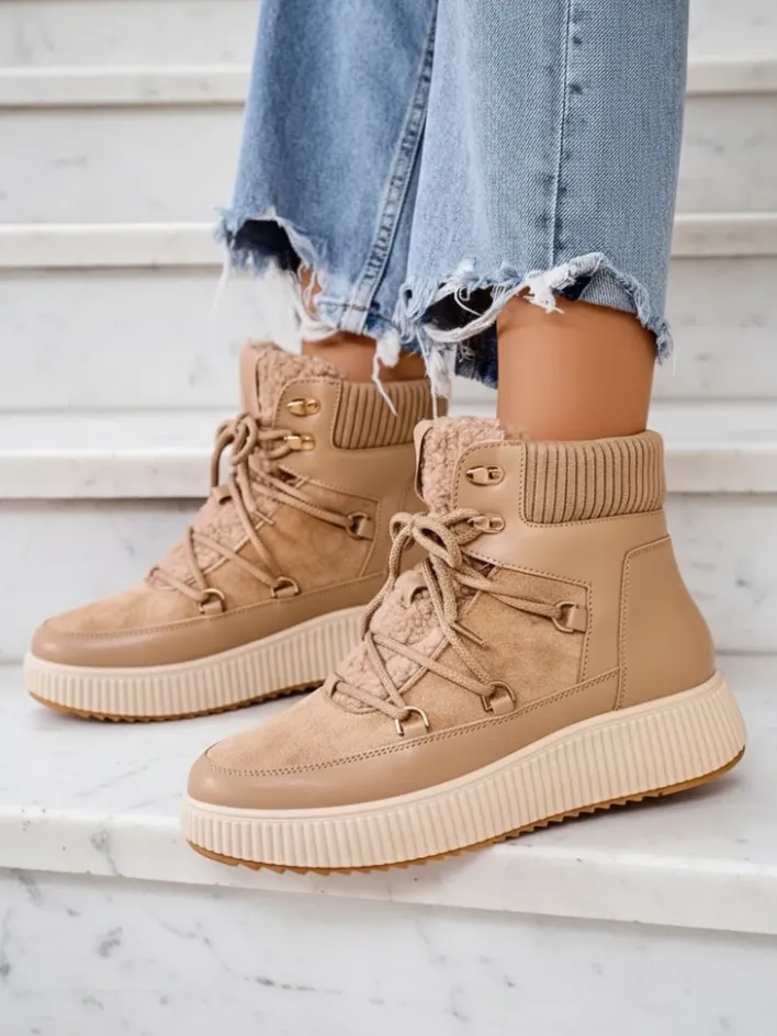 Śniegowce|Trapery^Royalfashion Śniegowce damskie Dasendas jasny brązowy