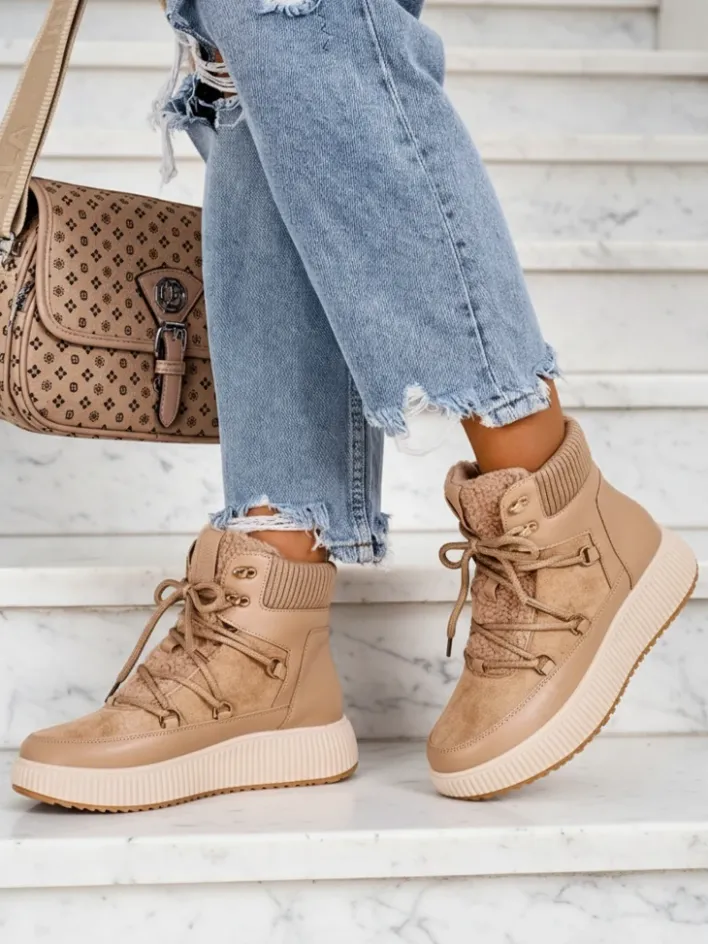 Śniegowce|Trapery^Royalfashion Śniegowce damskie Dasendas jasny brązowy