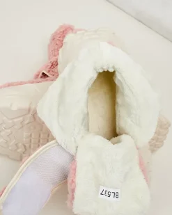 Botki Z Grubym Ociepleniem|Botki Na Platformie^Royalfashion Śniegowce damskie z kożuszkiem Segulla różowy