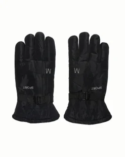 Rękawiczki^Royalfashion Ocieplane rękawice męskie z regulacją w nadgarstku czarny