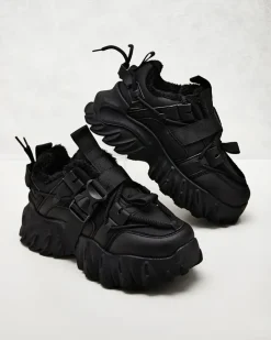 Ocieplane|Sneakersy^Royalfashion Ocieplane sneakersy damskie Losgos czarny