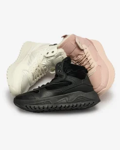 Trapery|Ocieplane^Royalfashion Ocieplane sneakersy damskie z futerkiem Retodaf czarny