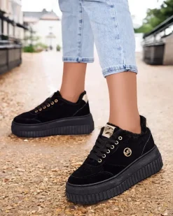 Ocieplane|Sneakersy^Royalfashion Ocieplane sneakersy damskie z futerkiem Nozii