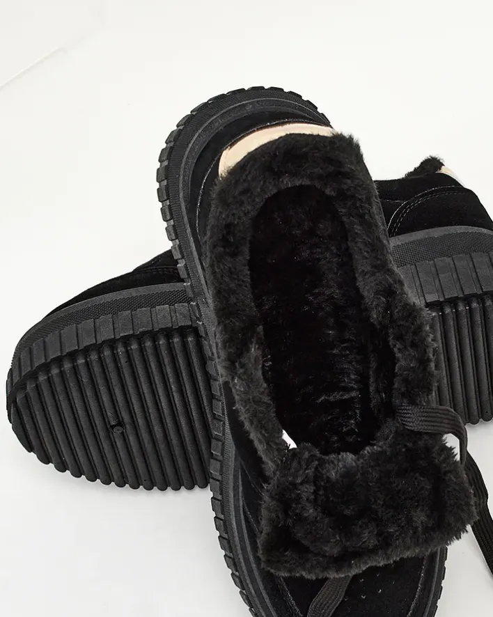 Ocieplane|Sneakersy^Royalfashion Ocieplane sneakersy damskie z futerkiem Nozii