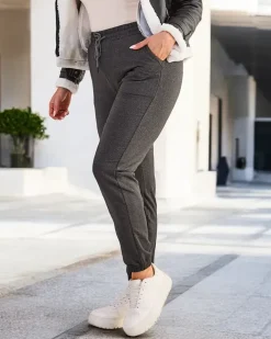 Spodnie Dresowe|Plus Size^Royalfashion Ocieplane spodnie dresowe damskie PLUS SIZE Ciemnoszary